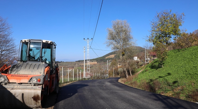 Geyve Alıplar yolu nihayet asfaltlandı