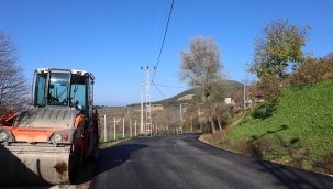 Geyve Alıplar yolu nihayet asfaltlandı