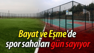 Geyve Bayat ve Eşme'de spor sahaları gün sayıyor