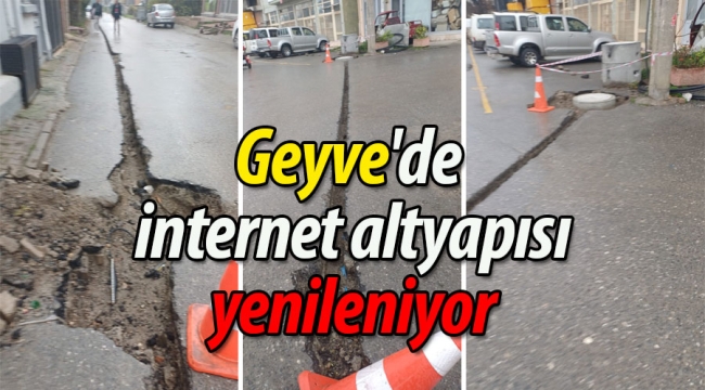 Geyve'de internet altyapısı yenileniyor