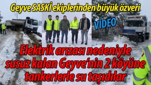 Geyve'de SASKİ ekiplerinden büyük özveri