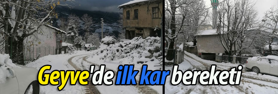 Geyve'ye ilk kar bereketi