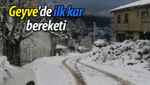 Geyve'ye ilk kar bereketi