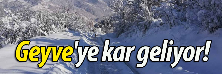 Geyve'ye Kar Geliyor: Hava Sıcaklığı -5 Dereceye Düşecek