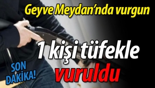 SON DAKİKA! Geyve Meydanı'nda vurgun: 1 kişi tüfekle vuruldu.