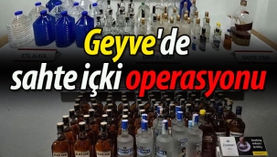 Yılbaşı öncesi Geyve'de kaçak içki operasyonu