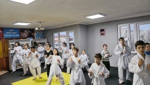 Geyve Ülkü Ocakları karate kursu devam ediyor