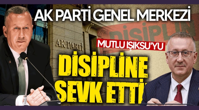 Mutlu Işıksu'yu disipline sevk etti