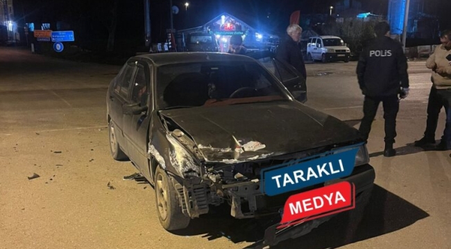 O mevkide yine kaza! Bu kez otomobiller çarpıştı...