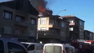 Geyve'de korkutan yangın!