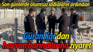 Güran Kar'dan hayvan barınalarına ziyaret