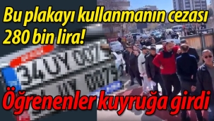 Plakanızı kontrol edin; cezası 280 bin Lira