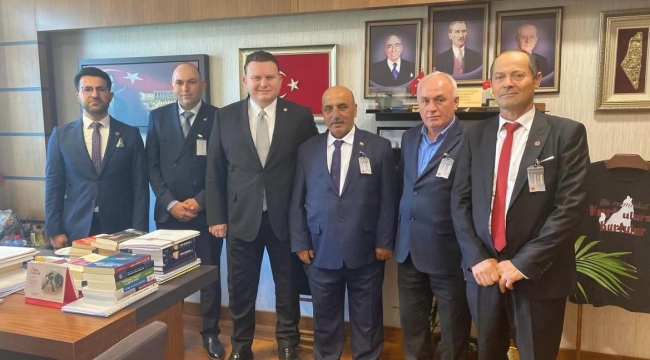 Geyveli muhtarlardan TBMM ziyareti