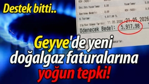 Destek kalktı, Geyve'de doğalgaz faturalarına tepki