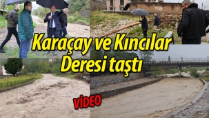 Geyve'de Karaçay ve Kıncılar Deresinde taşkınlık yaşandı