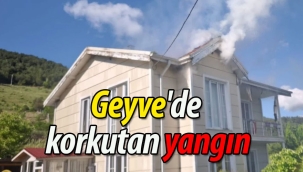 Geyve'de korkutan yangın