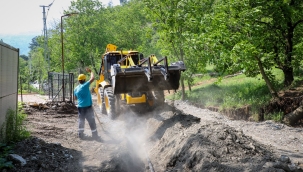 Geyve'de selden etkilenen hatlar onarıldı