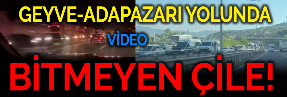 Geyve-Adapazarı yolunda bitmeyen çile!