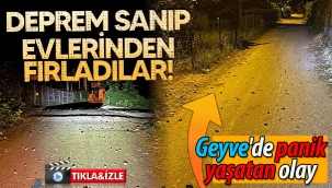 Geyve'de panik yaşatan olay