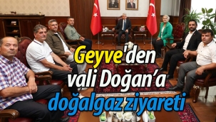 Geyve'den valiye doğalgaz ziyareti