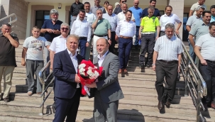 Geyve Kaymakamı Murat Güven Denizli'ye uğurlandı