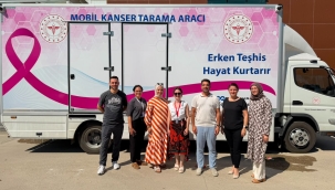 Mobil kanser tarama aracı Geyve'deydi