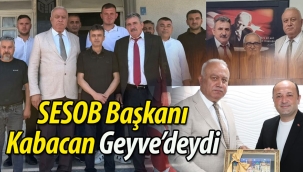 SESOB Başkanı Muzaffer Kabacan Geyve'deydi