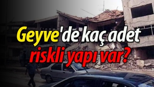 Geyve'de kaç adet riskli yapı var?