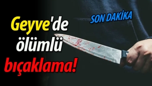 Geyve'de ölümlü bıçaklama!