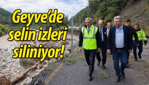 Geyve'de selin izleri siliniyor! 