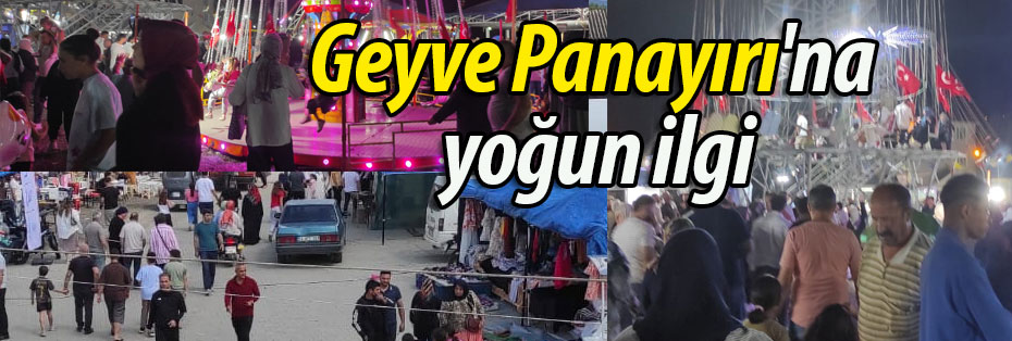 Geyve Panayırı'na yoğun ilgi