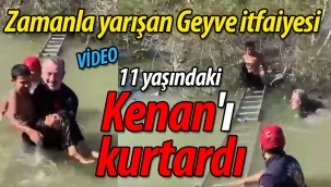 Zamanla yarışan Geyve İtfaitesi 11 yaşındaki Kenan'ı kurtardı