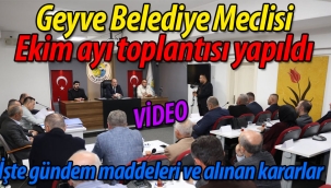 Geyve Belediye Meclisi Ekim ayı toplantısı gerçekleşti