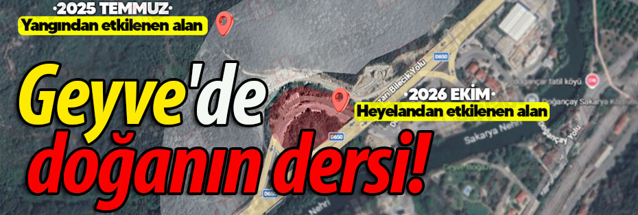 Geyve'de doğanın dersi!