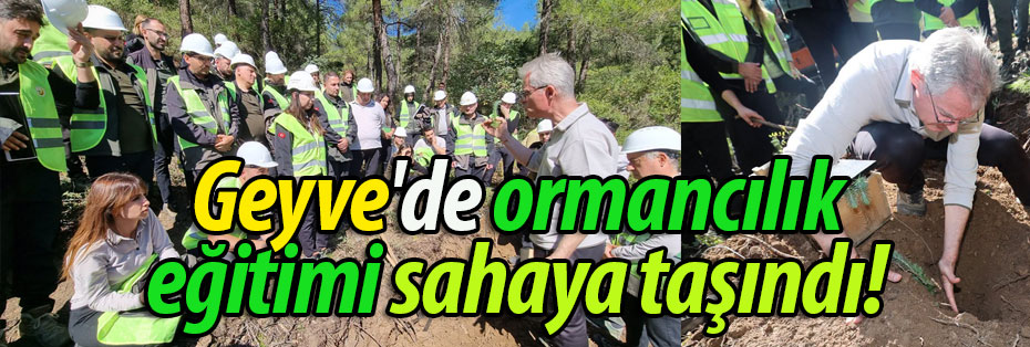 Geyve'de ormancılık eğitimi sahaya taşındı! 