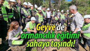 Geyve'de ormancılık eğitimi sahaya taşındı! 