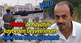 Geyveli imam Kabe'den böyle uğurlandı