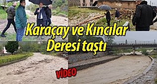 Geyve'de Karaçay ve Kıncılar Deresinde taşkınlık yaşandı